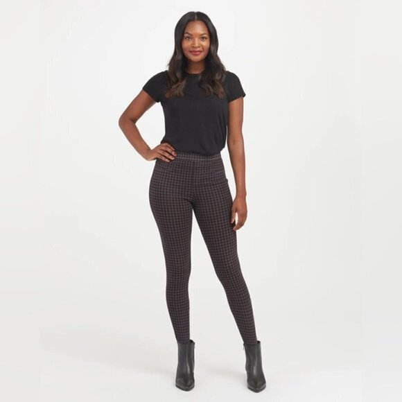 Spanx Jean-ish Ankle Leggings Houndstooth Small NWT - Picture 8 of 8